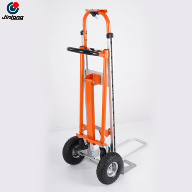 3 in 1 Convertible Folding Hand Truck - 770LBS Heavy Duty All Terrain Foldable Metal Trolley for Moving, Travel & Office