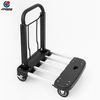 4 Wheel Folding Hand Truck - Heavy-Duty Foldable Utility Trolley for Multi-Scene Use