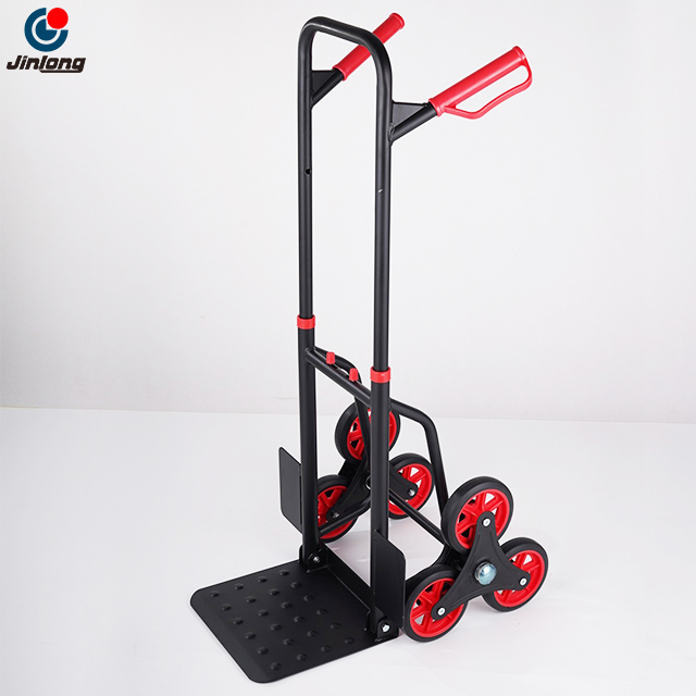 Heavy Duty Steel Ladder Trolley - 150 Kilograms - Foldable 6 Wheel Mobile Vehicle, Suitable for Household And Warehouse Transportation