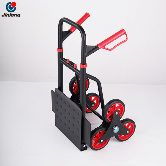 Heavy Duty Steel Ladder Trolley - 150 Kilograms - Foldable 6 Wheel Mobile Vehicle, Suitable for Household And Warehouse Transportation