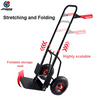 Heavy Duty Steel Foldable Platform Hand Truck with 10” Big Pneumatic Wheels