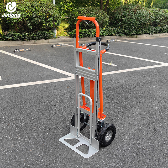 3 in 1 Convertible Folding Hand Truck - 770LBS Heavy Duty All Terrain Foldable Metal Trolley for Moving, Travel & Office