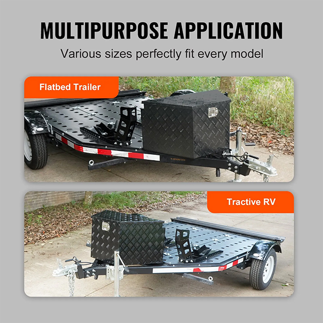 Aluminum Alloy Lockable Trailer Tongue Box Pickup Truck Aluminum Alloy Lockable Trailer Tongue Box Pickup Truck