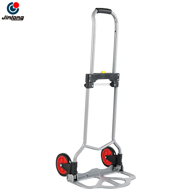 Space-Saving Small Folding Hand Truck Steel Foldable Hand Trolley 60KG Load Capacity