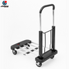4 Wheel Folding Hand Truck - Heavy-Duty Foldable Utility Trolley for Multi-Scene Use