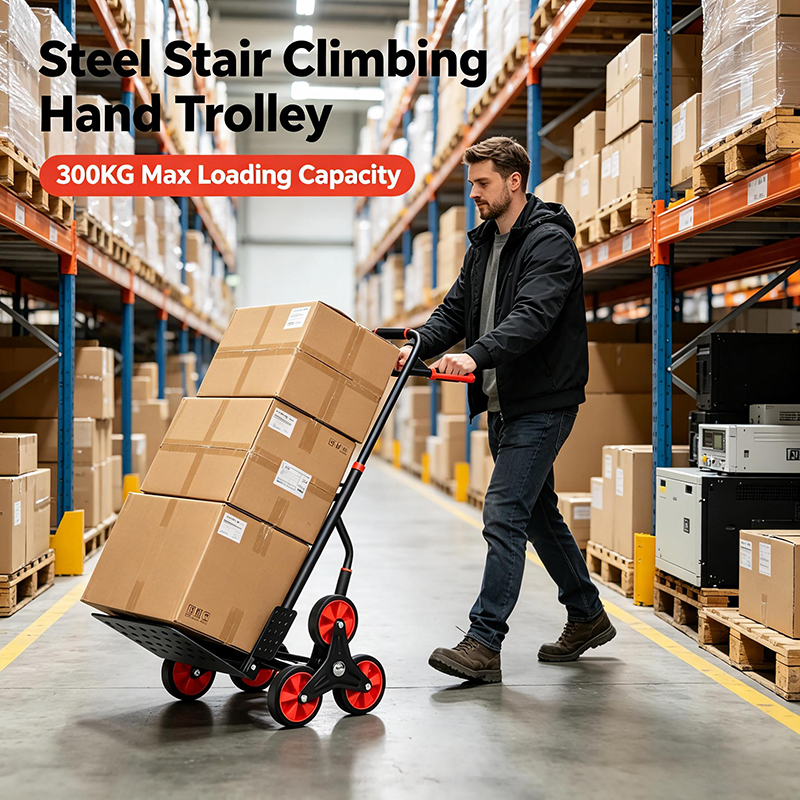 Heavy Duty Steel Foldable Stair-Climbing Trolley JL-LLC-B